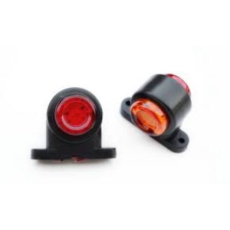 High Quality Red Orange 12V-24V LED Side Marker Lights 4 pcs