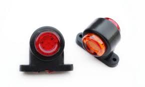 High Quality Red Orange 12V-24V LED Side Marker Lights 4 pcs