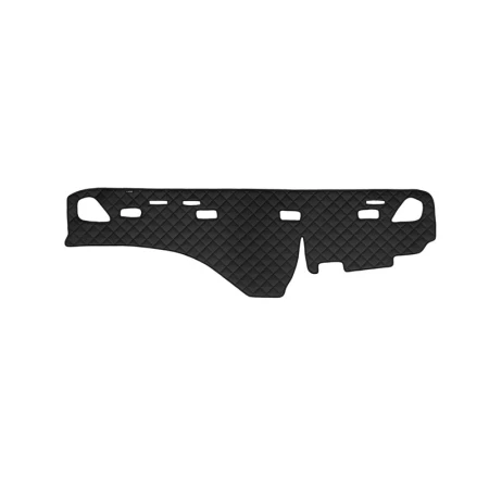 Black with Red Stitches Eco Leather Dash Mat Cover for Volvo FH3 2002-2008 Right Hand Drive
