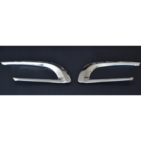 Cab Grille Garnish for SCANIA R 2010-2016 – Polished Stainless Steel Upper Panel Trim (2 pcs)