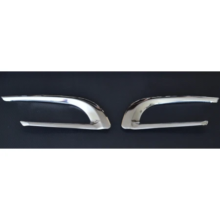 Cab Grille Garnish for SCANIA R 2010-2016 – Polished Stainless Steel Upper Panel Trim (2 pcs)