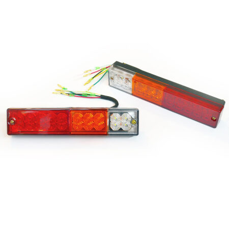 2 pcs Tail Lights for Trucks LED Rear/Tail Lamps for Trucks, Trailers & Chassis, Multi-Voltage, 10-30V