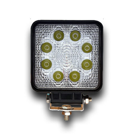 LED Work Light 12V-24W | 8x 3W LEDs | IP67 Waterproof | Flood Spot Beam Lamp