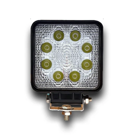 LED Work Light 12V-24W | 8x 3W LEDs | IP67 Waterproof | Flood Spot Beam Lamp