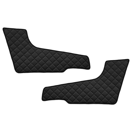 2 pcs Black Door Cards for VOLVO FH 4 2013+ Thick Eco Leather