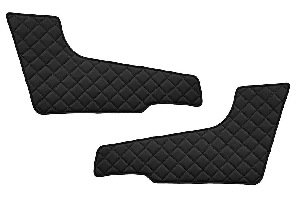 2 pcs Black Door Cards for VOLVO FH 4 2013+ Thick Eco Leather