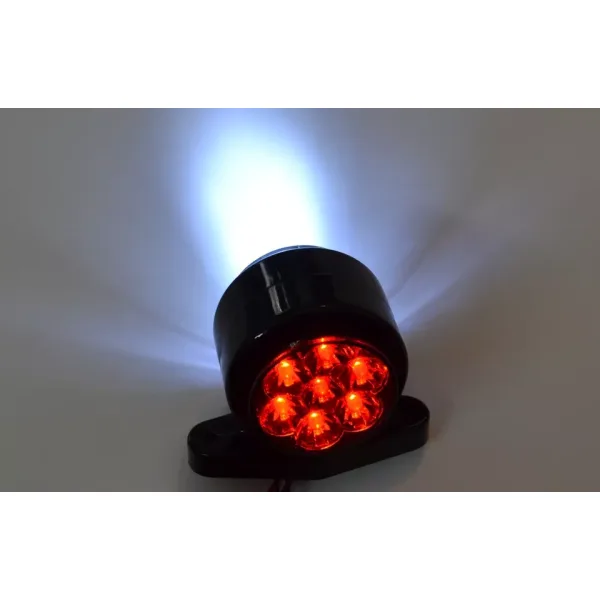 Quality LED Red/White Marker Lights 2 pcs Parking Lamps, 12V, 7 LEDs per Side, DOT SE-Approved, Waterproof. FREE Delivery for UK mainland!