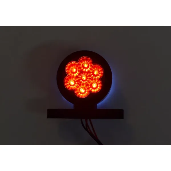 Quality LED Red/White Marker Lights 2 pcs Parking Lamps, 12V, 7 LEDs per Side, DOT SE-Approved, Waterproof. FREE Delivery for UK mainland!