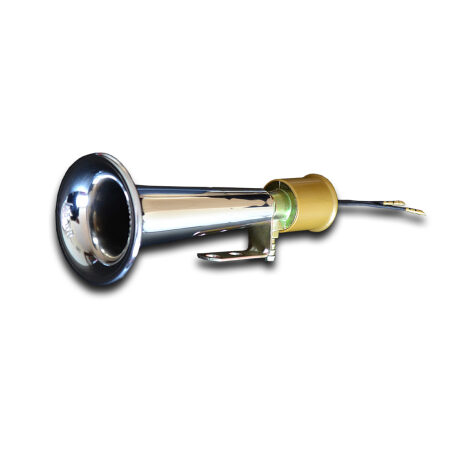 High Quality 24V WOLF Whistle Horn – 130dB Chrome Finished Air Horn with Solenoid, Easy to Mount