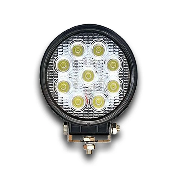 2x 27W LED Work Lights 12V-24V Epistar Flood Lamps, 1900 Lumens, 6000K. IP67 