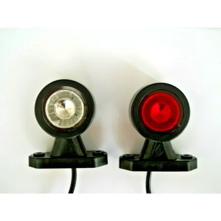 2 pcs 12 - 24 Volt Marker Lights LED Lamps for Lorry Truck Camper Caravan Van Bus