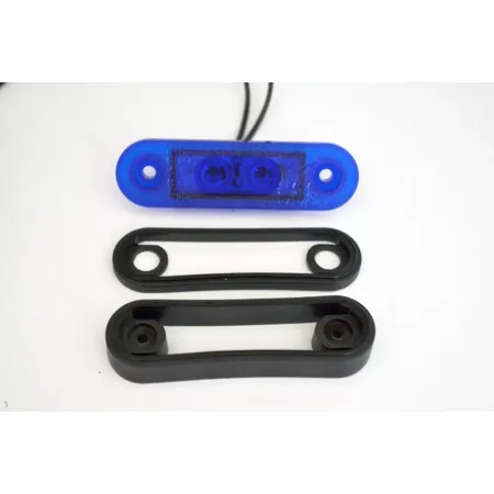 2 pcs 12V-24V Blue Rollbar Led Flush Marker Lights for Scania Volvo MAN Mercedes DAF Renault Ford VW