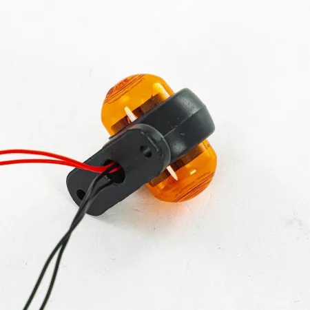2 Pcs 12V Amber Led Marker Lights / Orange HGV Outline Side Lamps Van Bus Camper Lorry Truck