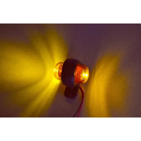 High Quality 2 pcs Amber LED Marker Lights 12V Orange Side Position Lamps for Bus, Van, Chassis, ATV, Motorhome. FREE Delivery for UK!