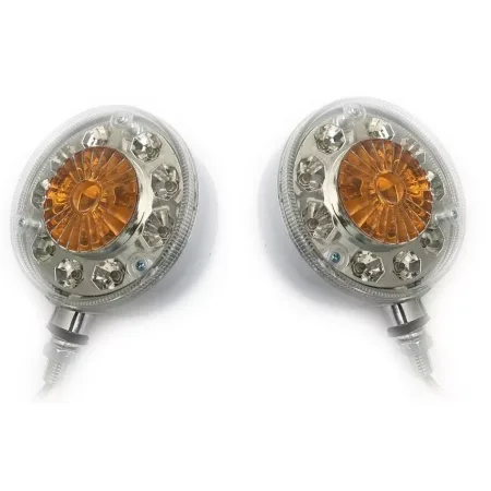 High Quality 2 pcs 24V Amber Side Marker Lights - 28 LEDs, Chrome Bezel, Waterproof for Truck Lorry Bus Tipper. FREE Delivery for UK mainland!
