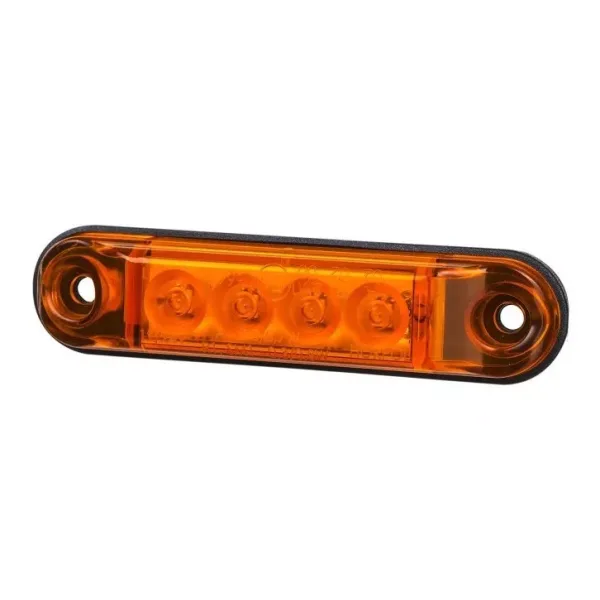 2 pcs LED Amber Side Marker Lights 12V - 24V Orange Lamps for Renault DAF MAN Volvo Scania