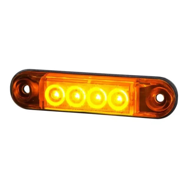 2 pcs LED Amber Side Marker Lights 12V - 24V Orange Lamps for Renault DAF MAN Volvo Scania