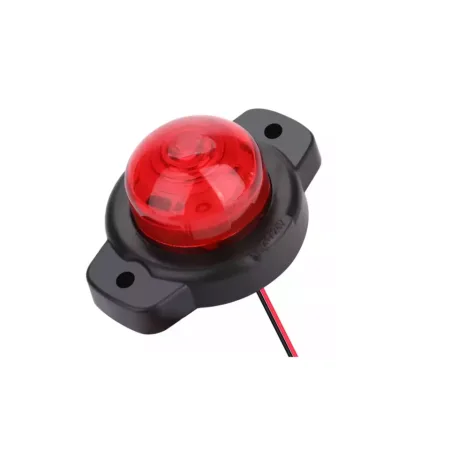 2 pcs RED Round Marker Lights 12V-24V Rear Lamps for Truck Car Bus Trailer