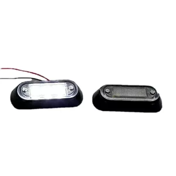2 pcs White LED DRL Lights lamps 12V-24V Front Lamps for Scania Volvo MAN DAF