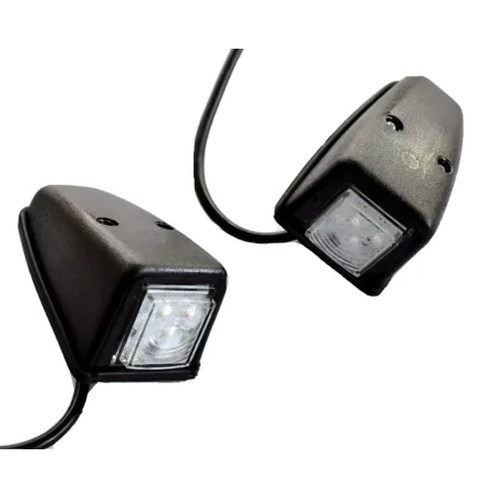 High Quality 2 pcs White LED Roof Marker Lights 12V - 24V