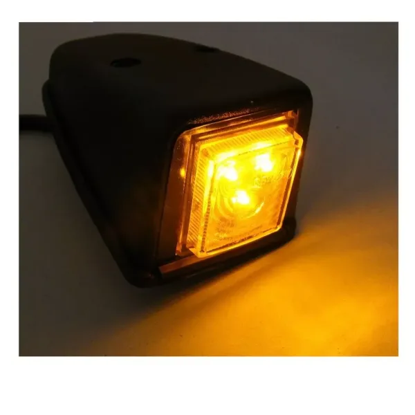 Hight Quality 2 pcs Amber LED Roof Marker Lights 12V - 24V