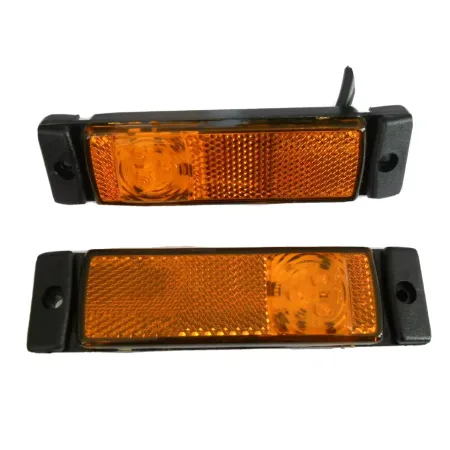 High Quality LED Amber Marker Lights – 2 pcs Orange Side Position Lamps for Trucks, Vans, Trailers (12V-24V). FREE Delivery for UK mainland.