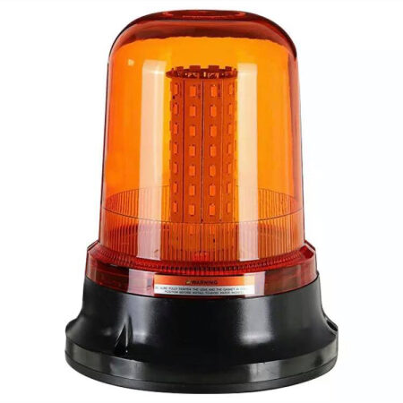 Rotating Beacon - LED Emergency Light Lamp, Strobe, 10-30V, Yellow, CE Certified, Hazard Alert for Road Vehicles