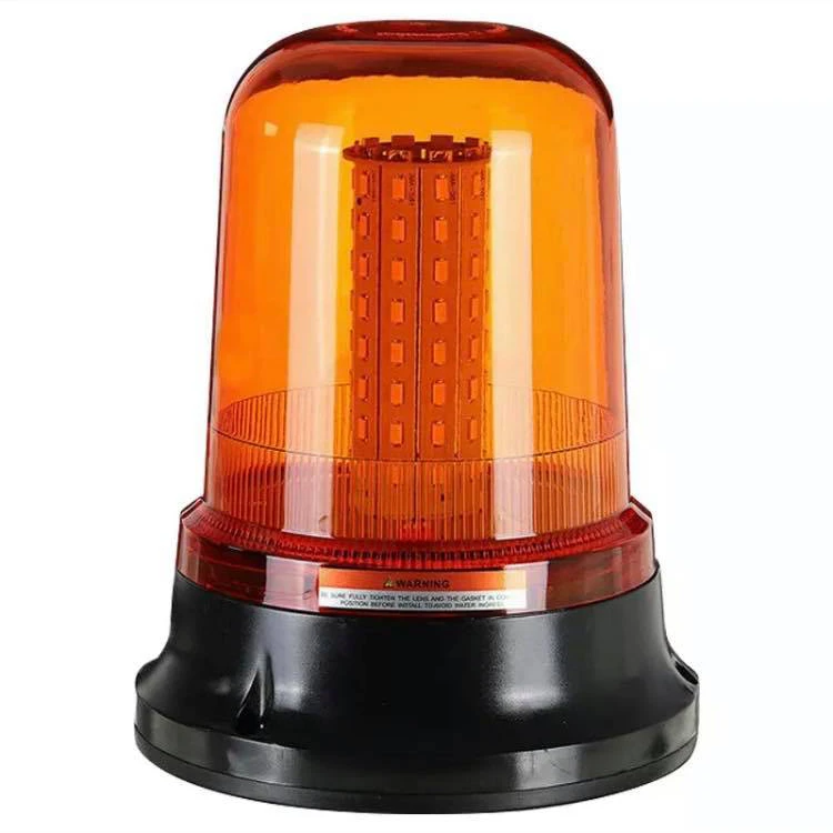 Rotating Beacon - LED Emergency Light Lamp, Strobe, 10-30V, Yellow, CE Certified, Hazard Alert for Road Vehicles