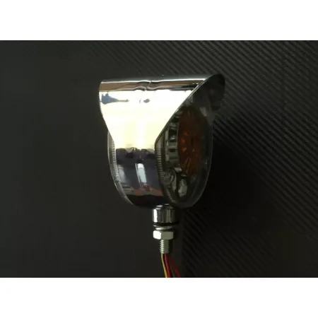High Quality 2pcs Mirror Side Marker Lights - LED Corner Indicator Lights with Chrome Bezel - 24V, Yellow & White. FREE Delivery for UK mainland