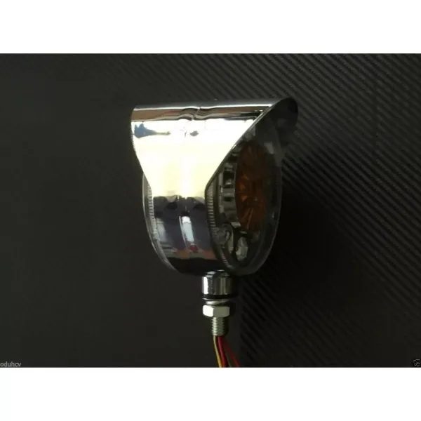 High Quality 2 pcs 24V LED Indicator Mirror Lights - Amber/Amber Corner Side Marker Lamps with Chrome Bezel. FREE Delivery for UK mainland!