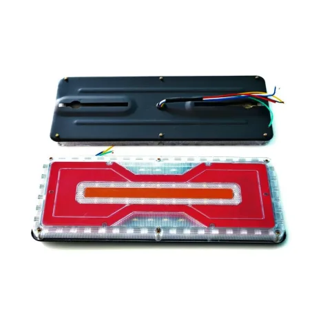 High Quality 2 pcs Neon Rear Tail Lights 24V Truck Lorry x2