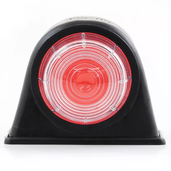 High Quality Bulb Outline Marker Lights – 2x Red & Clear Side Position Lamps for 12V-24V Vehicles. FREE Delivery for UK mainland!
