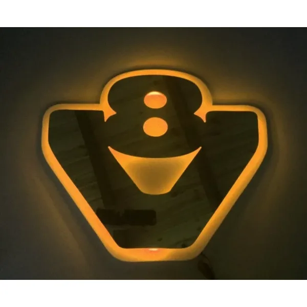High Quality Mirror Cabin Light Sign V8 - 3D RGB NEON Interior Lamp for Trucks, 24V, Remote-Controlled. FREE Delivery for UK mainland!