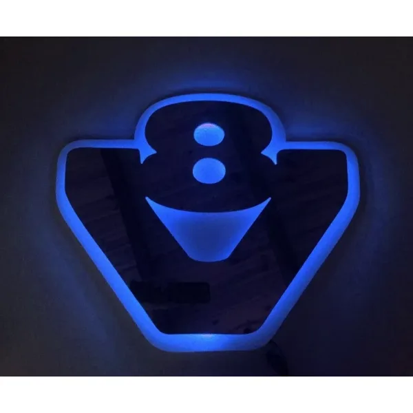 High Quality Mirror Cabin Light Sign V8 - 3D RGB NEON Interior Lamp for Trucks, 24V, Remote-Controlled. FREE Delivery for UK mainland!