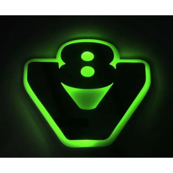High Quality Mirror Cabin Light Sign V8 - 3D RGB NEON Interior Lamp for Trucks, 24V, Remote-Controlled. FREE Delivery for UK mainland!