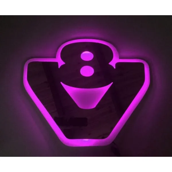 High Quality Mirror Cabin Light Sign V8 - 3D RGB NEON Interior Lamp for Trucks, 24V, Remote-Controlled. FREE Delivery for UK mainland!