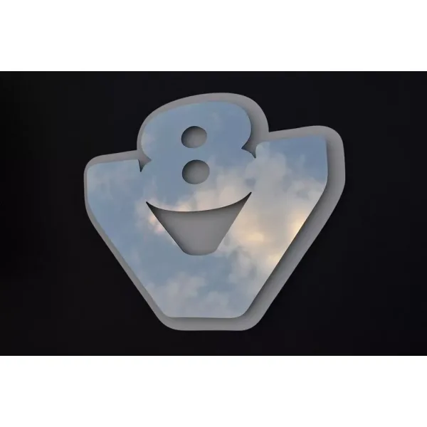 High Quality Mirror Cabin Light Sign V8 - 3D RGB NEON Interior Lamp for Trucks, 24V, Remote-Controlled. FREE Delivery for UK mainland!