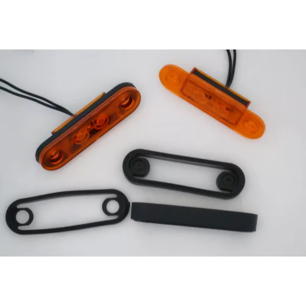 2pcs 12V-24V Amber Flush Fit Led Side Marker Lights Lamps E-marked