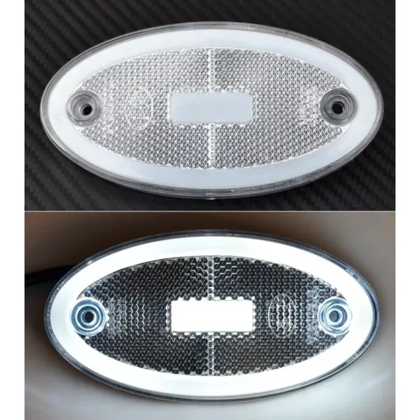 2 pcs LED 12V 24V Front Position Lights for Truck Trailer Chassis MAN DAF Volvo Scania
