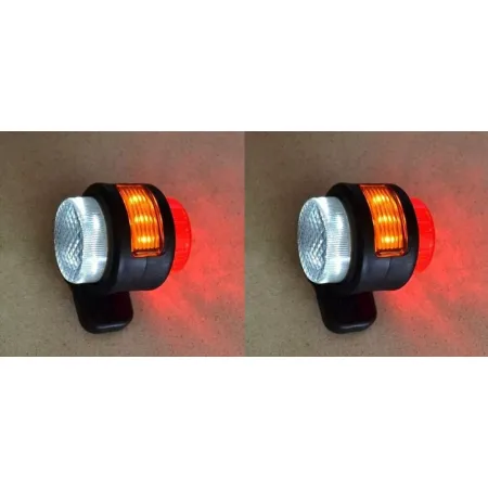 High Quality Side Position Marker Lights – 2x 15 LEDs Outline Lamps (24V) for Trucks, Trailers, and Vans. FREE Delivery for UK mainland!