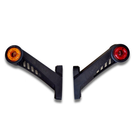 High Quality 2 pcs LED Rear Marker Lights – Red & Amber Side Position Lamps, 24V, ABS Plastic. FREE Delivery for UK mainland!