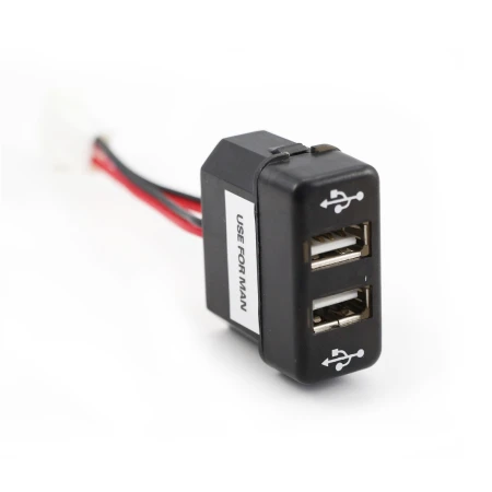Dual USB Charger for MAN TGA, TGM, TGL, TGX trucks. Fast 12V-24V charging