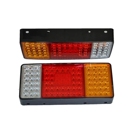 Universal Rear Tail Lights - 2 Pieces (1 Pair), 84 LEDs, 24V, 4 Functions for Truck, Trailer, Lorry, etc.