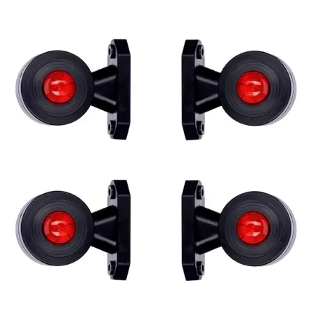 4 pcs 12V 24V LED Red White Rear Side Position Marker Lights Lorry Trailer Bus Van