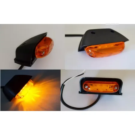 High Quality Amber Marker Lights – 4pcs New 3 SMD LED Side Position Lamps for Trucks, Vans, Trailers, etc. FREE Delivery for UK. 12V-24V