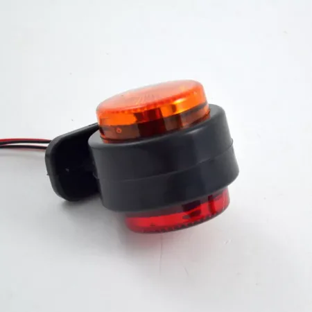 High Quality 4 pcs LED Side Marker Lights - Red & Amber, 12V, Shockproof & Waterproof, 8 LEDs. FREE Delivery for UK mainland!