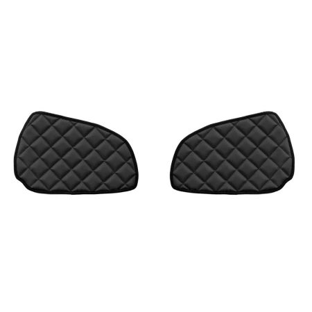 2pcs  Black Eco Leather Door Cards / Mats for SCANIA R (2005-2016) trucks 