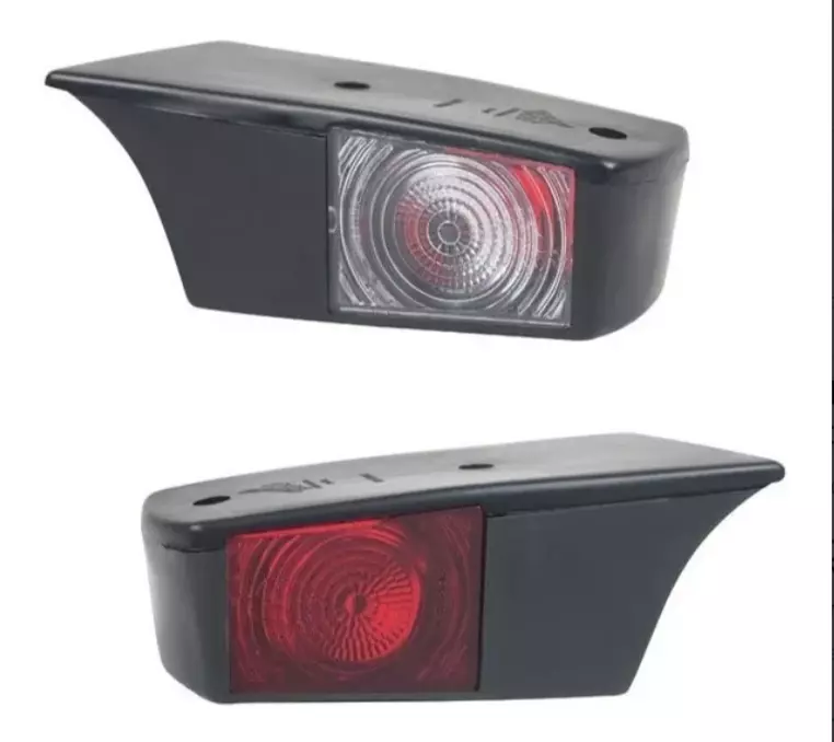 for SCANIA Red with White 12V - 24V R10W 2pcs Old School Cabin Marker Lights E4 Mark Lamps