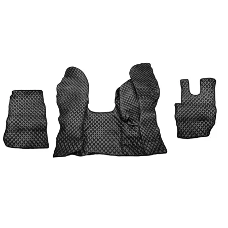 floor mats for DAF CF Euro 6 2013+ Auto RHD Black Eco Leather Engine Cover + Side Floor Mats