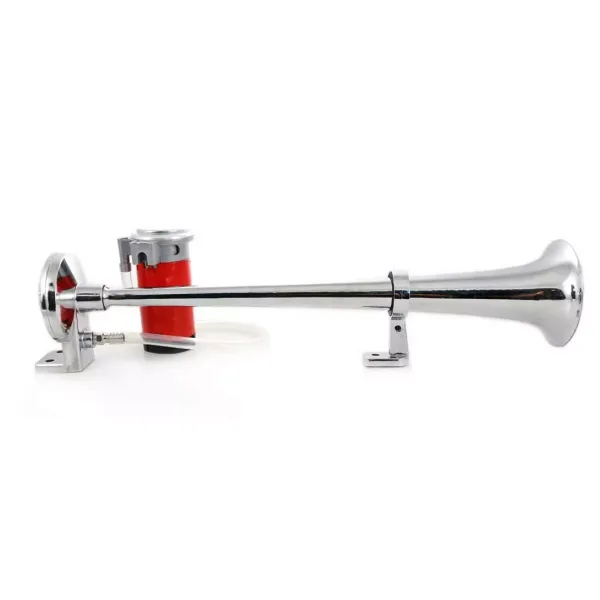 High Quality 12V Air Horn Chrome 150dB Single Trumpet 1 pcs